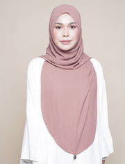 Maryam Soft Chiffon Onesie - Brown Stone