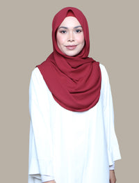 Easy Breezy Soft Chiffon - Burgundy Red