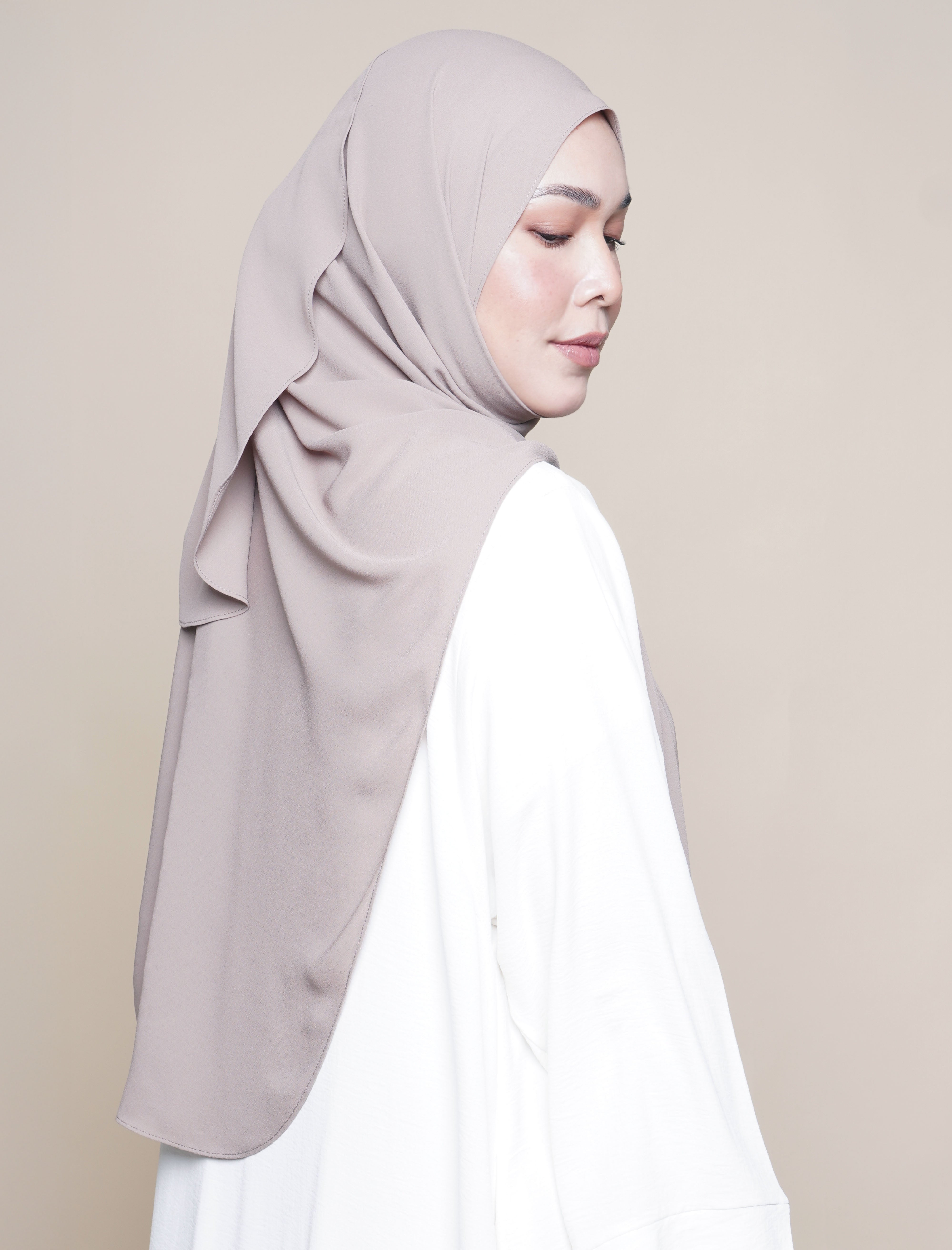 Maryam Soft Chiffon Onesie - Camel