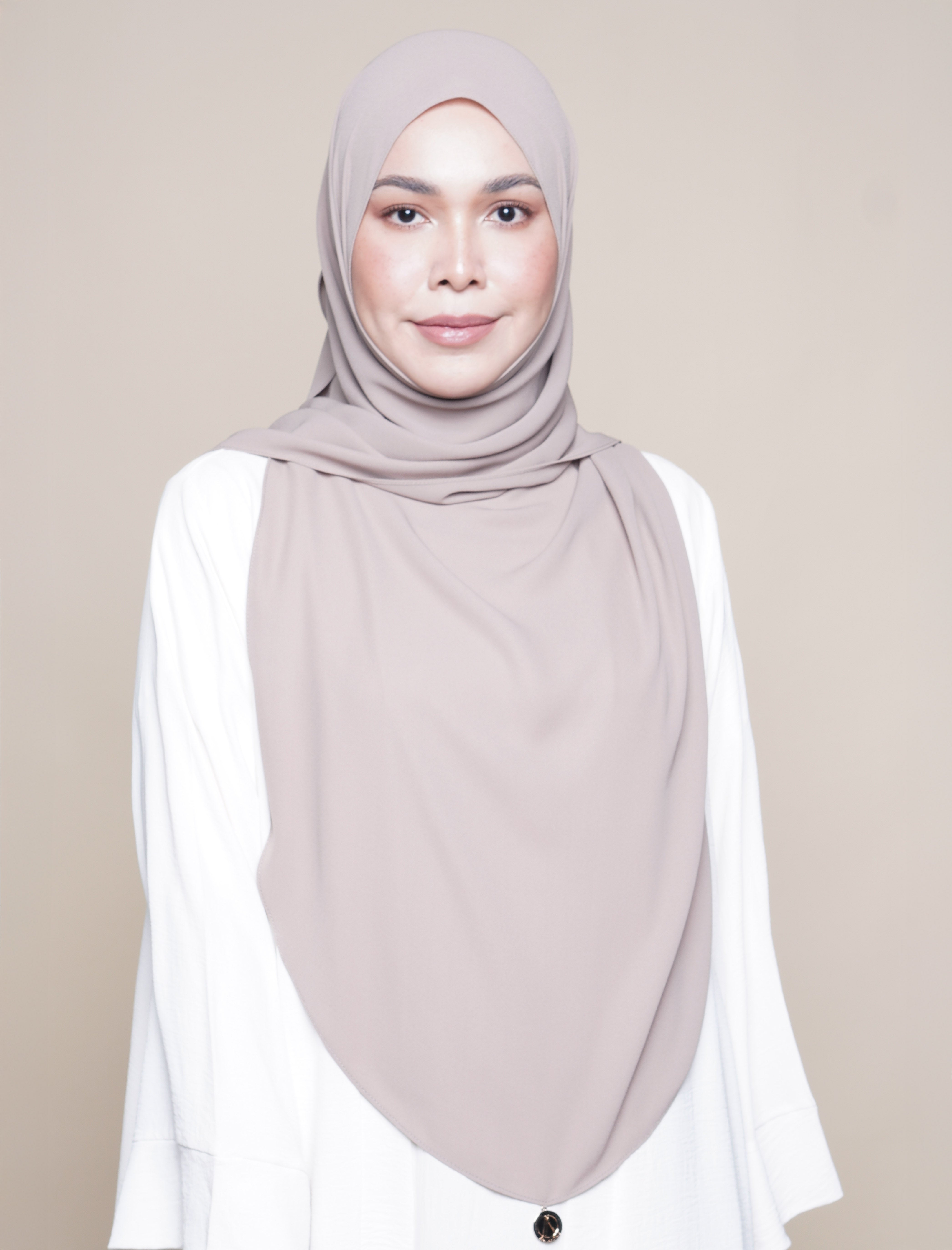 Maryam Soft Chiffon Onesie - Camel