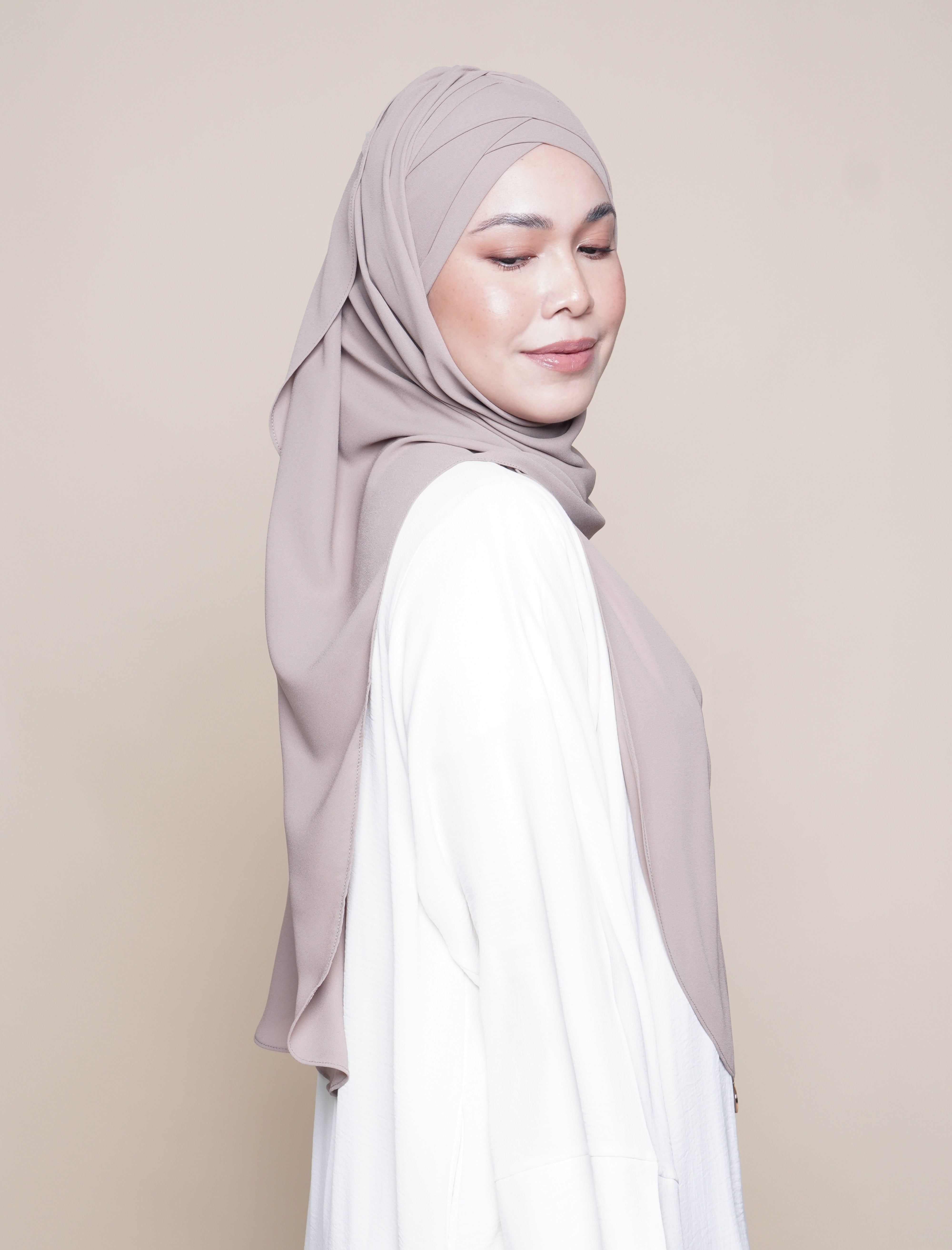 Maryam Soft Chiffon Turban - Camel