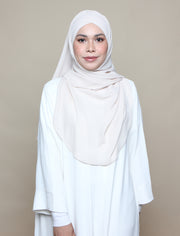 Soft Chiffon Lux Turban Shawl - Cashew