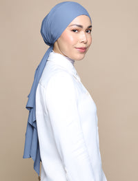 Korean Chiffon Tri Lux Square - Cornflower Blue
