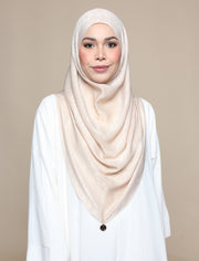 Khadijah Satin Crepe - Almond