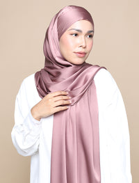 Lux Square Soft Satin Silk - Dusty Orchid