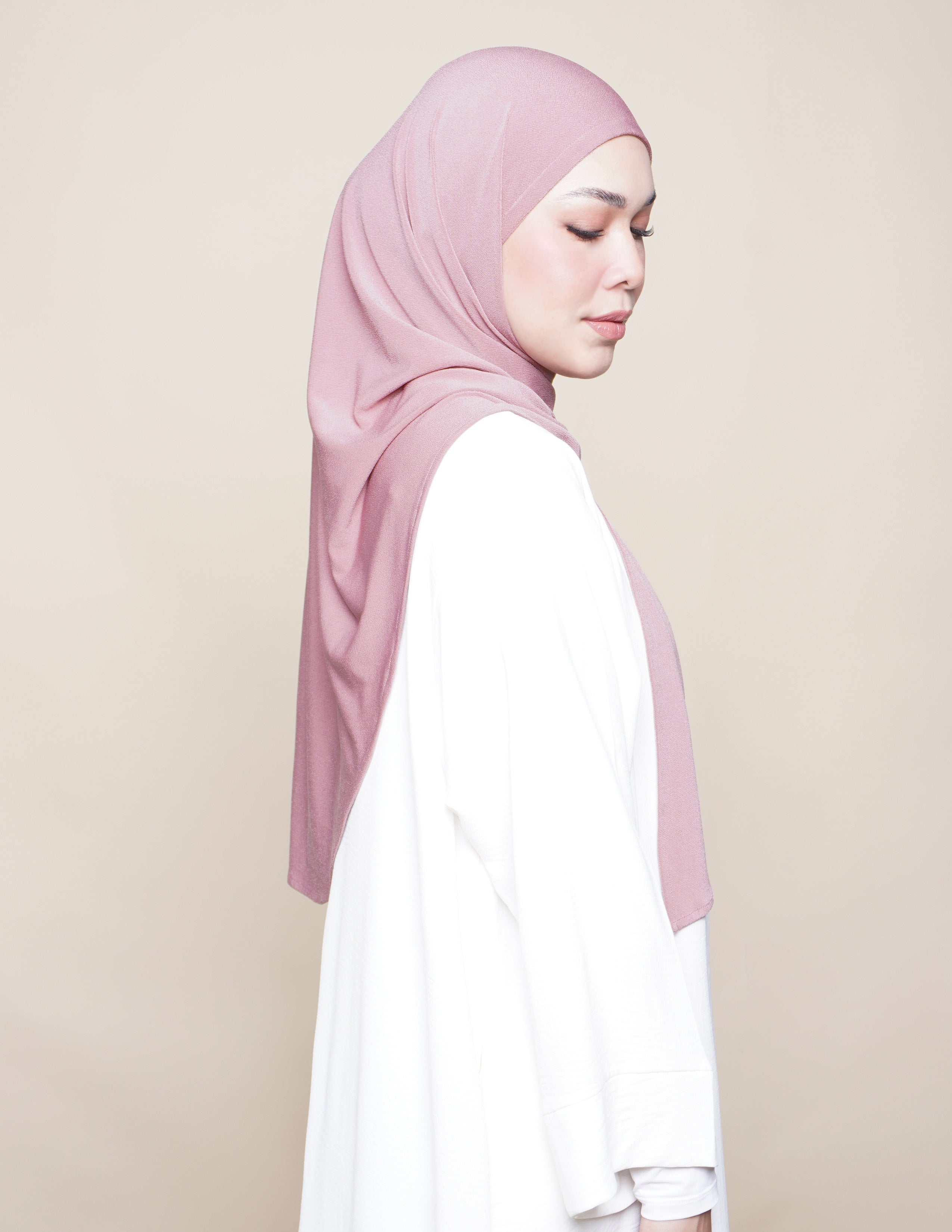 Jannah Moss Crepe - Dusty Pink
