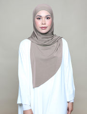 Jannah Instant Tri Moss Crepe - Earth Stone