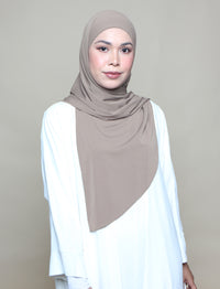 Jannah Instant Tri Moss Crepe - Earth Stone