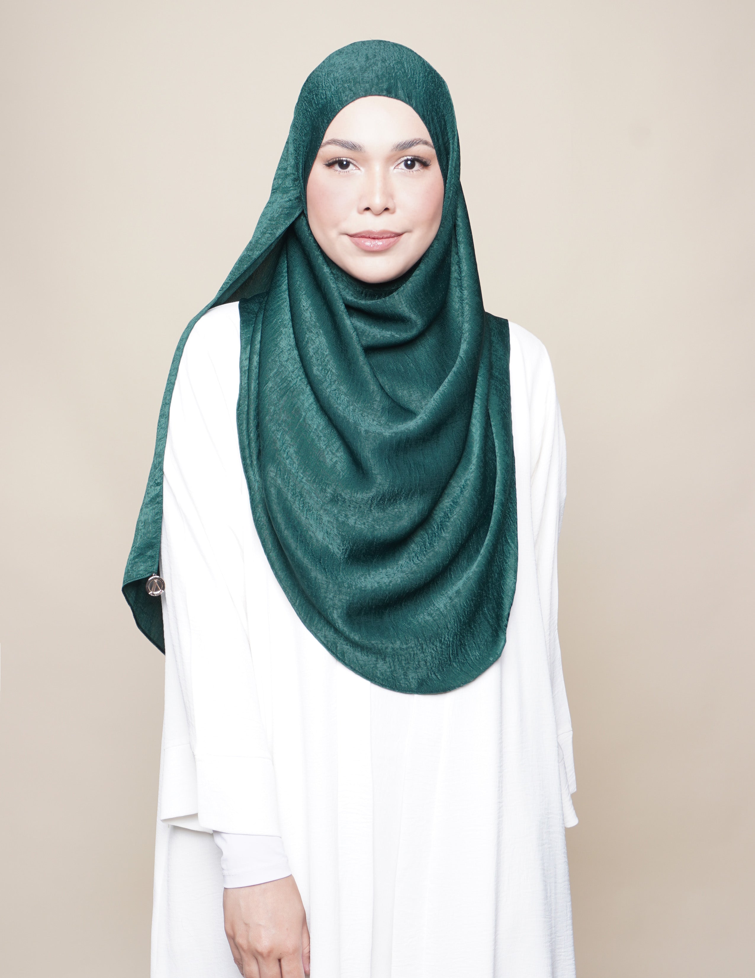 Raudhah Satin Crepe - Emerald