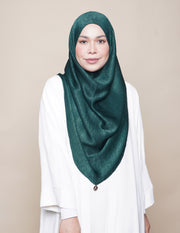 Khadijah Satin Crepe - Emerald