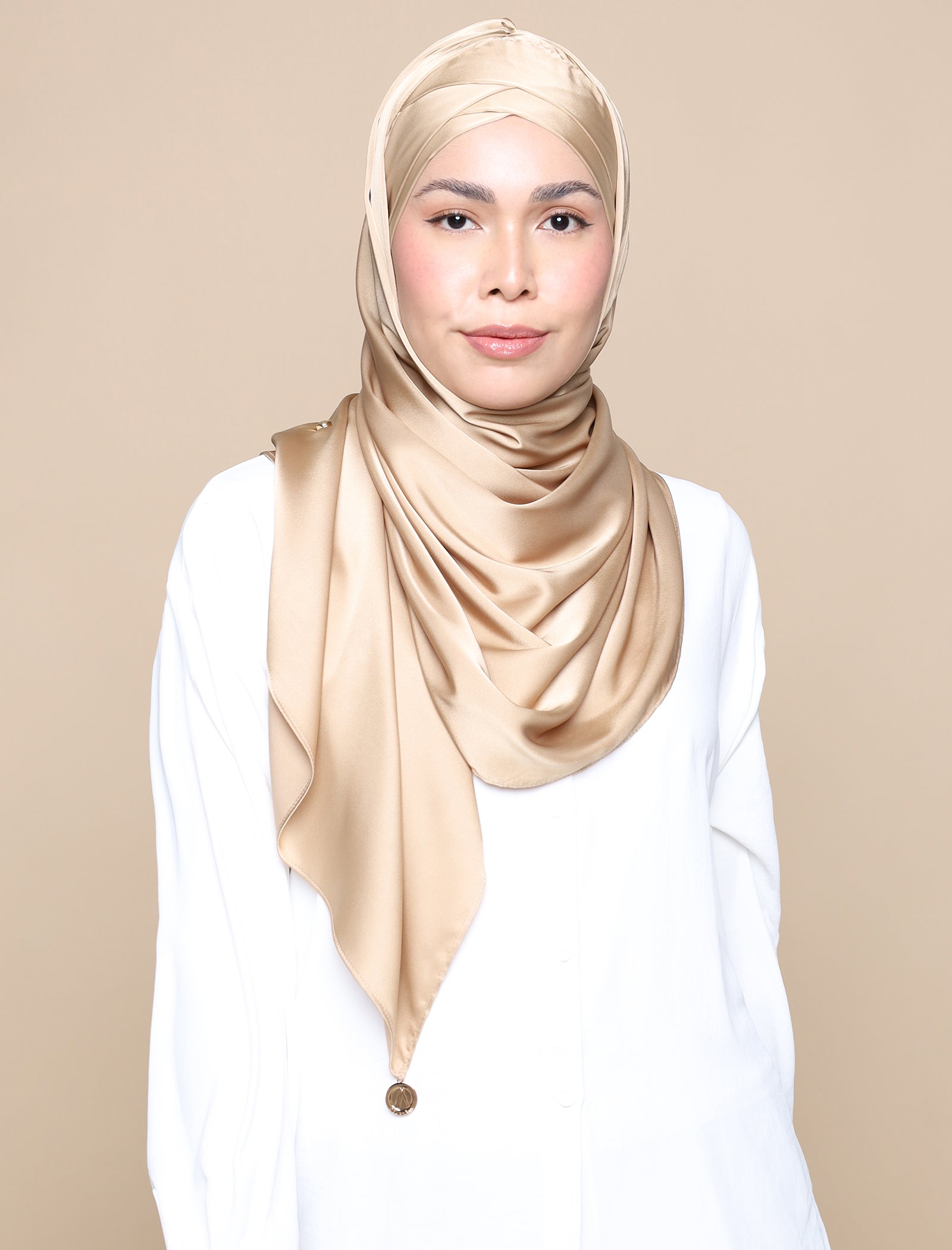 Lux Turban Soft Satin Silk - Gold