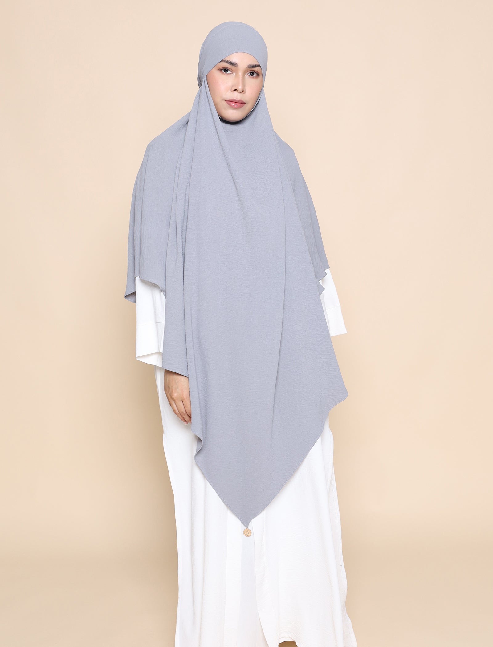 Khimar Crepe - Grey
