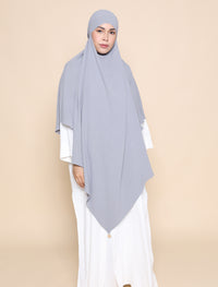 Khimar Crepe - Grey