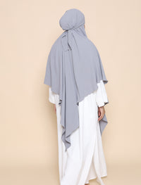Khimar Crepe - Grey