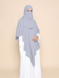 Khimar Crepe - Grey
