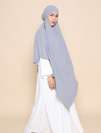 Khimar Crepe - Grey