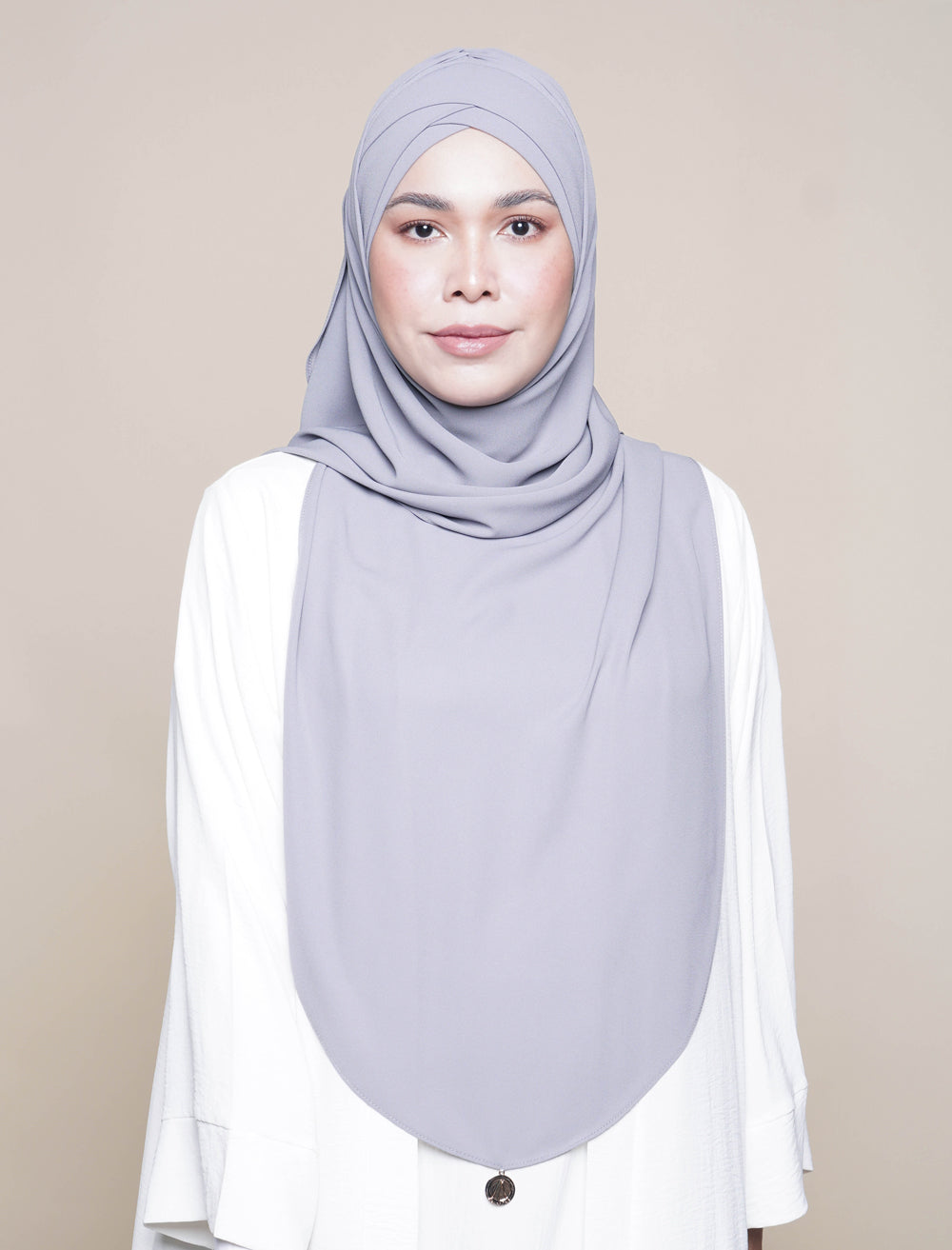 Maryam Soft Chiffon Turban - Grey