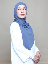 Jannah Instant Tri Moss Crepe - Holland Blue