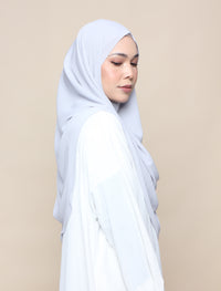 Khadijah Chiffon Crinkle - Light Grey