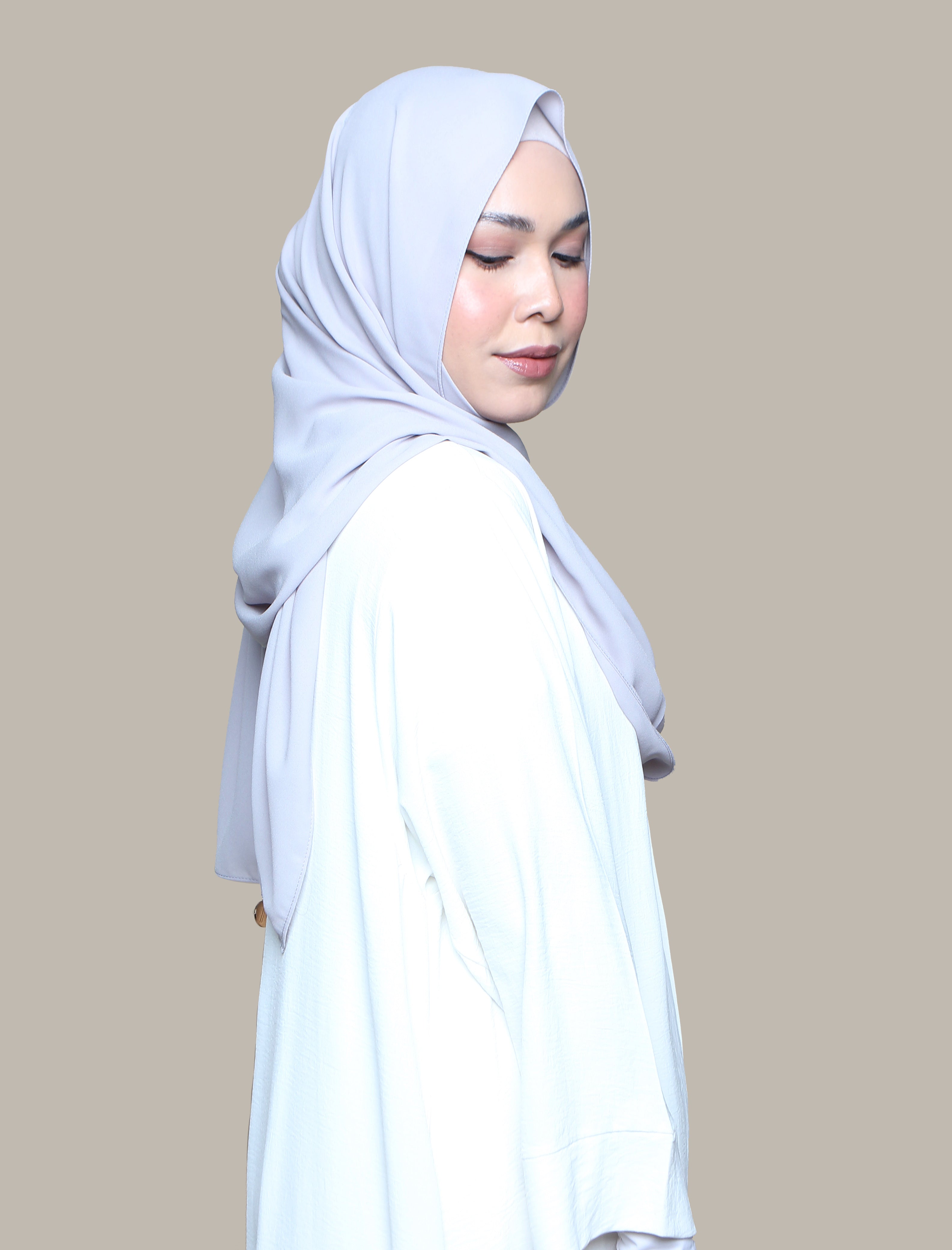 Easy Breezy Soft Chiffon - Light Grey