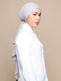 Korean Chiffon Tri Lux Square - Light Grey