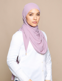 Lux Square Korean Chiffon - Lilac
