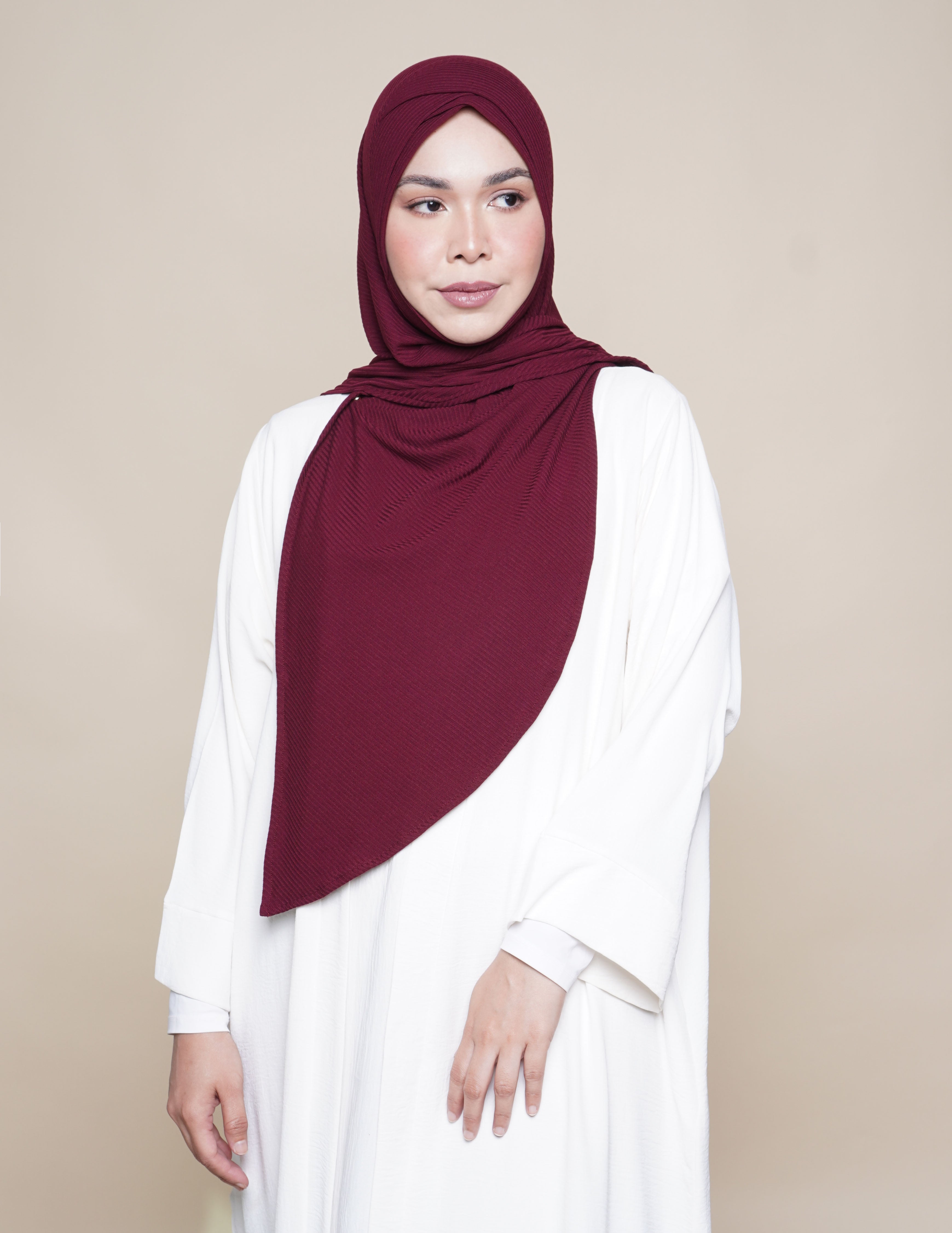 Sarah Turban Comfort Knit - Maroon
