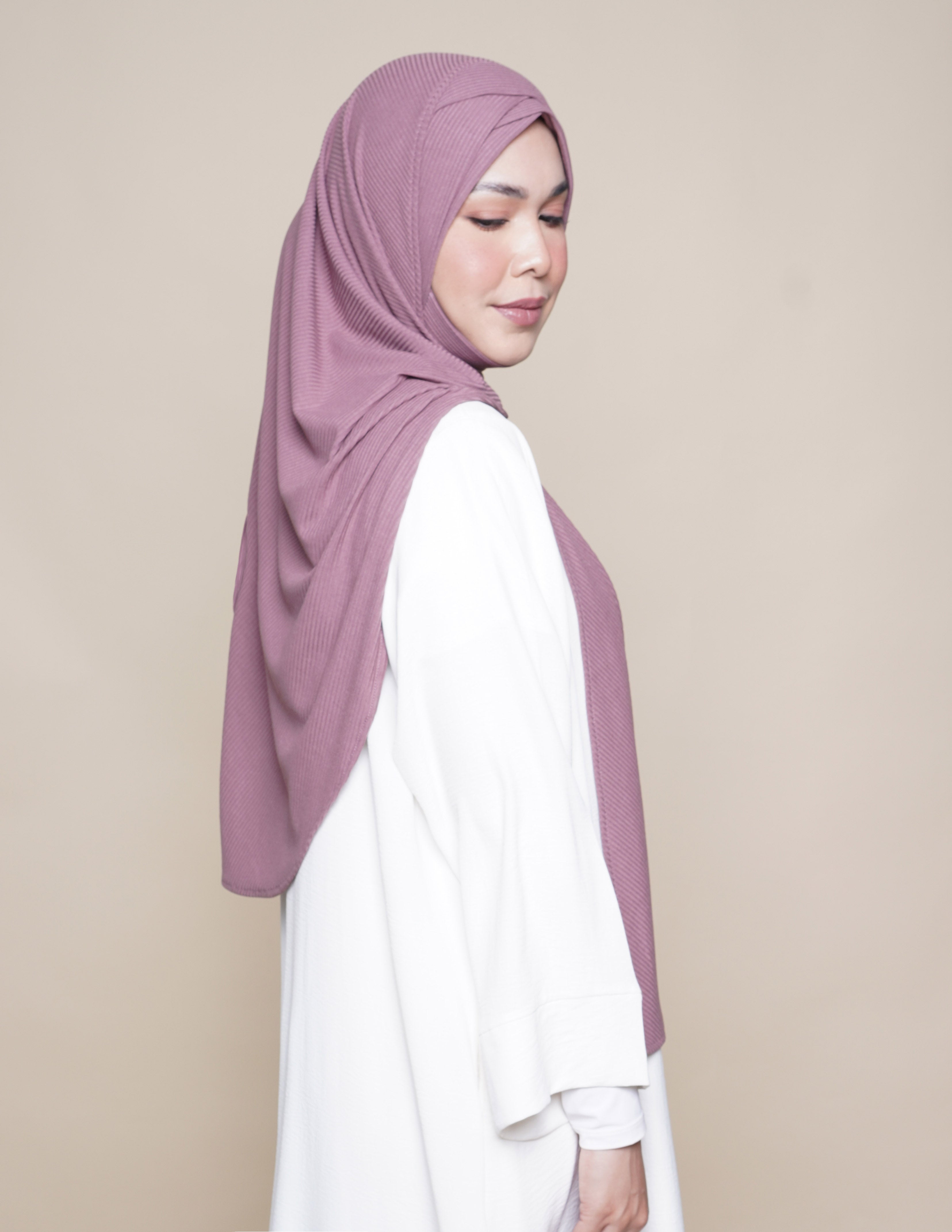 Sarah Turban Comfort Knit - Mauve Pink
