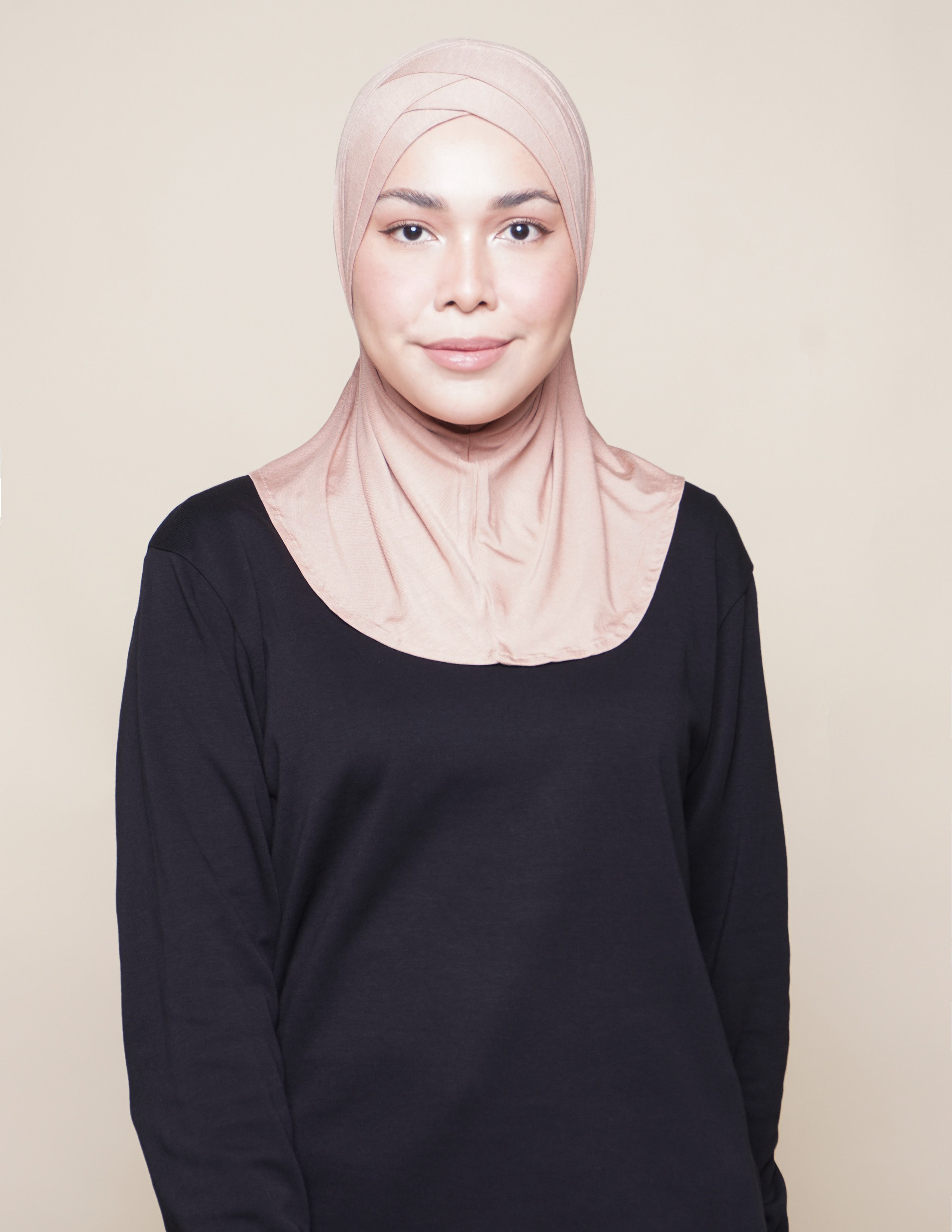 Double V Underscarf - Nude