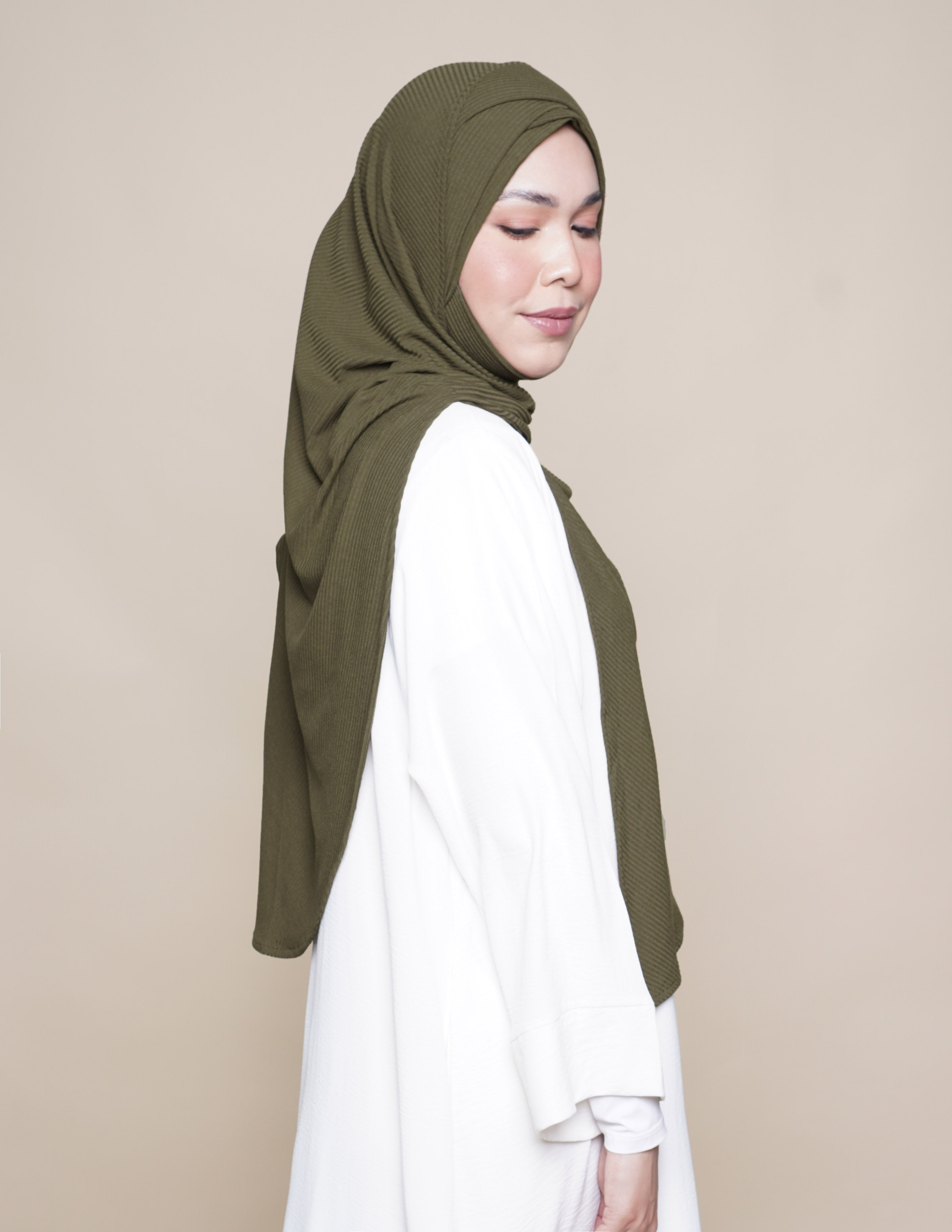 Sarah Turban Comfort Knit - Moss Green