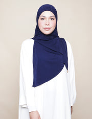 Jannah Moss Crepe - Navy