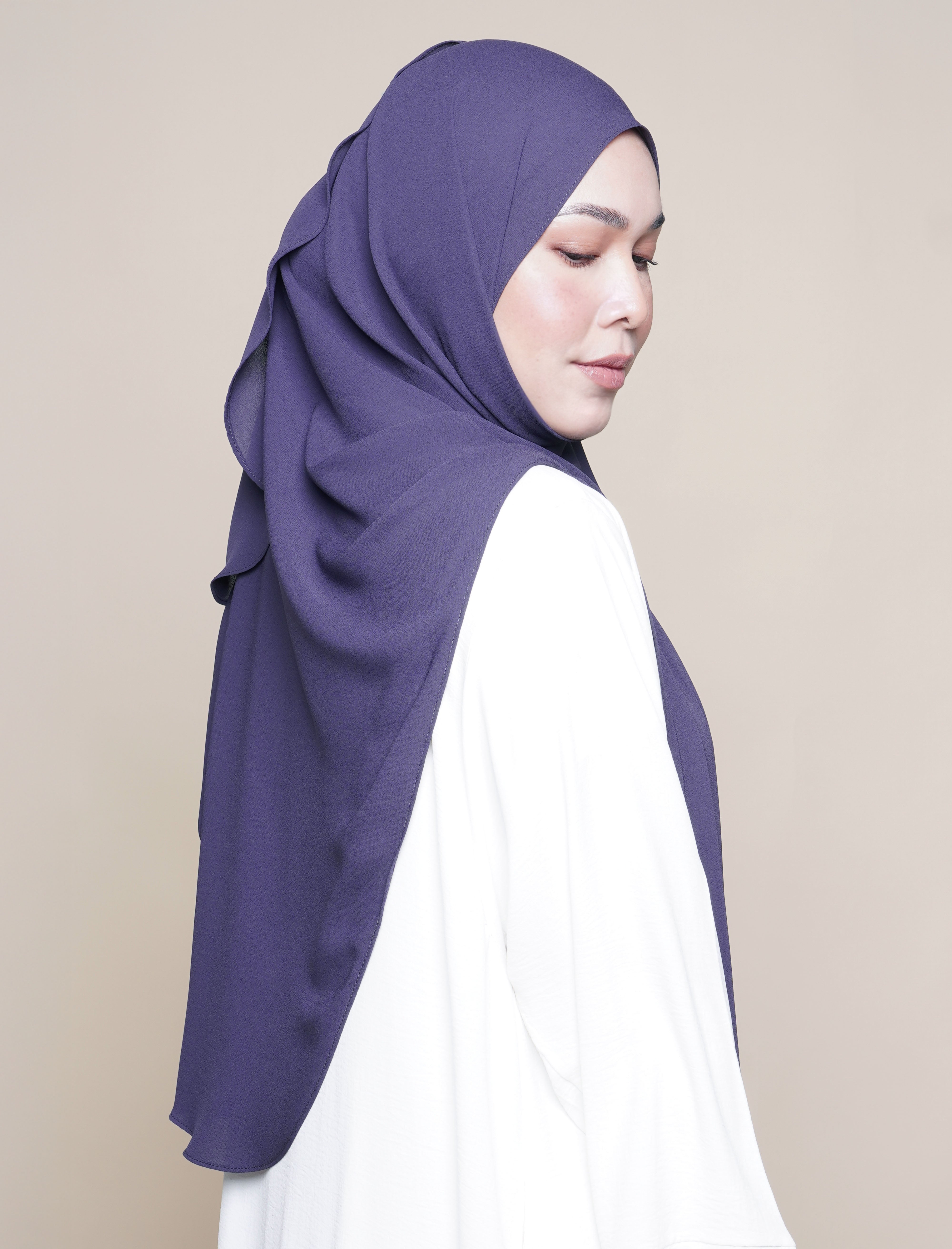 Maryam Soft Chiffon Onesie - Night Blue