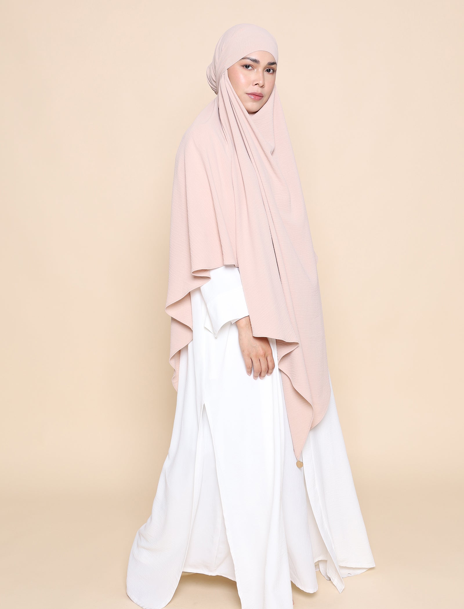 Khimar Crepe - Nude
