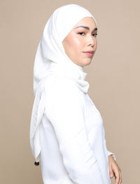 Korean Chiffon Tri Lux Square - Off-White