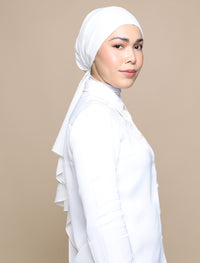 Korean Chiffon Tri Lux Square - Off-White