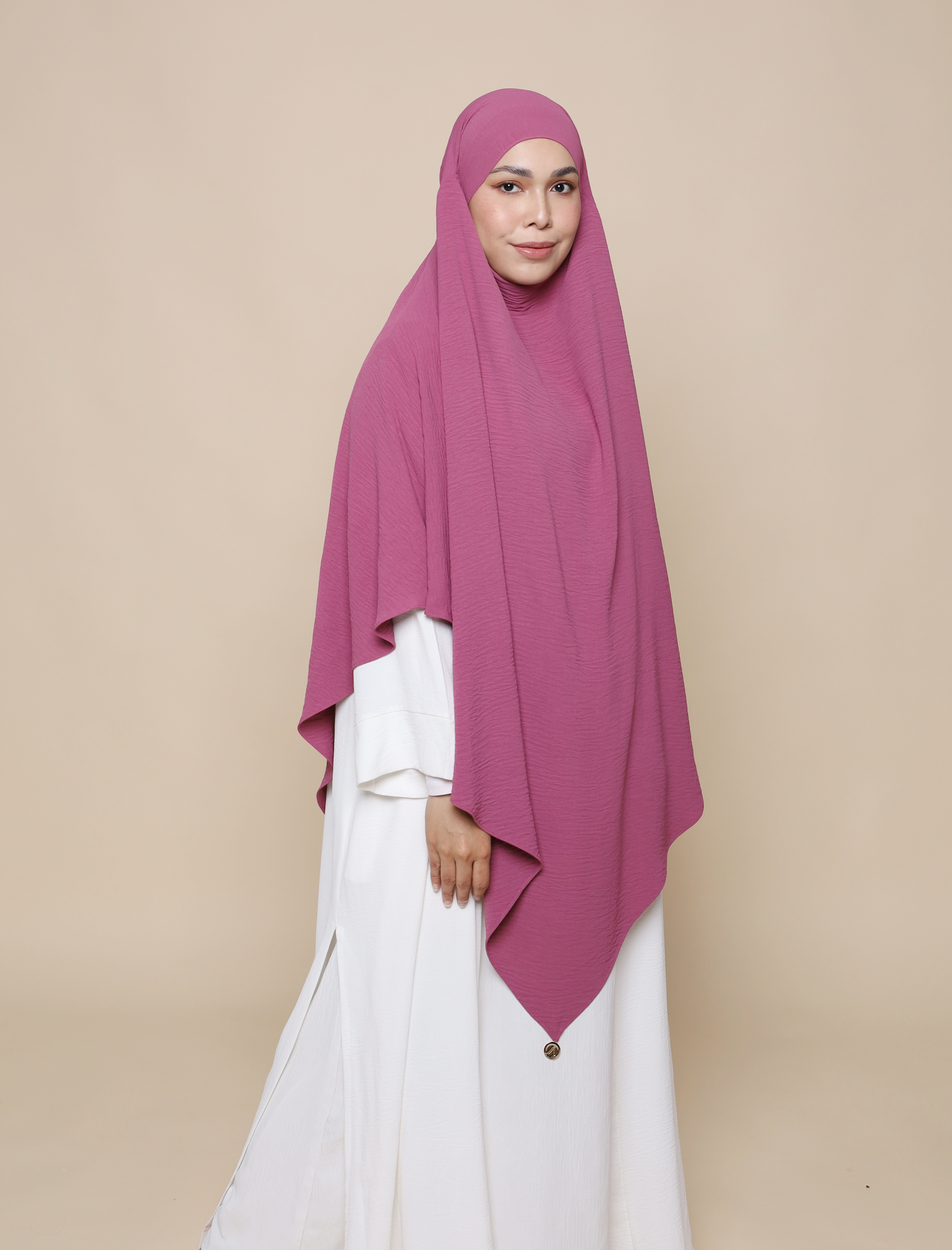 Khimar Crepe - Orchid