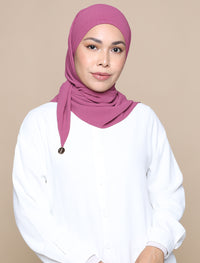 Soft Crepe Tri Lux Square - Orchid