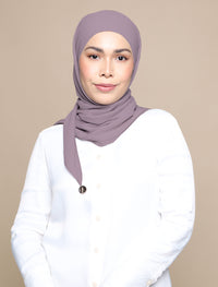 Korean Chiffon Tri Lux Square - Phantom Grey
