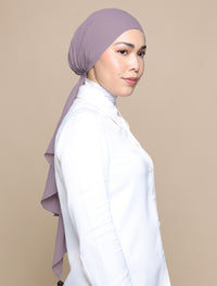 Korean Chiffon Tri Lux Square - Phantom Grey