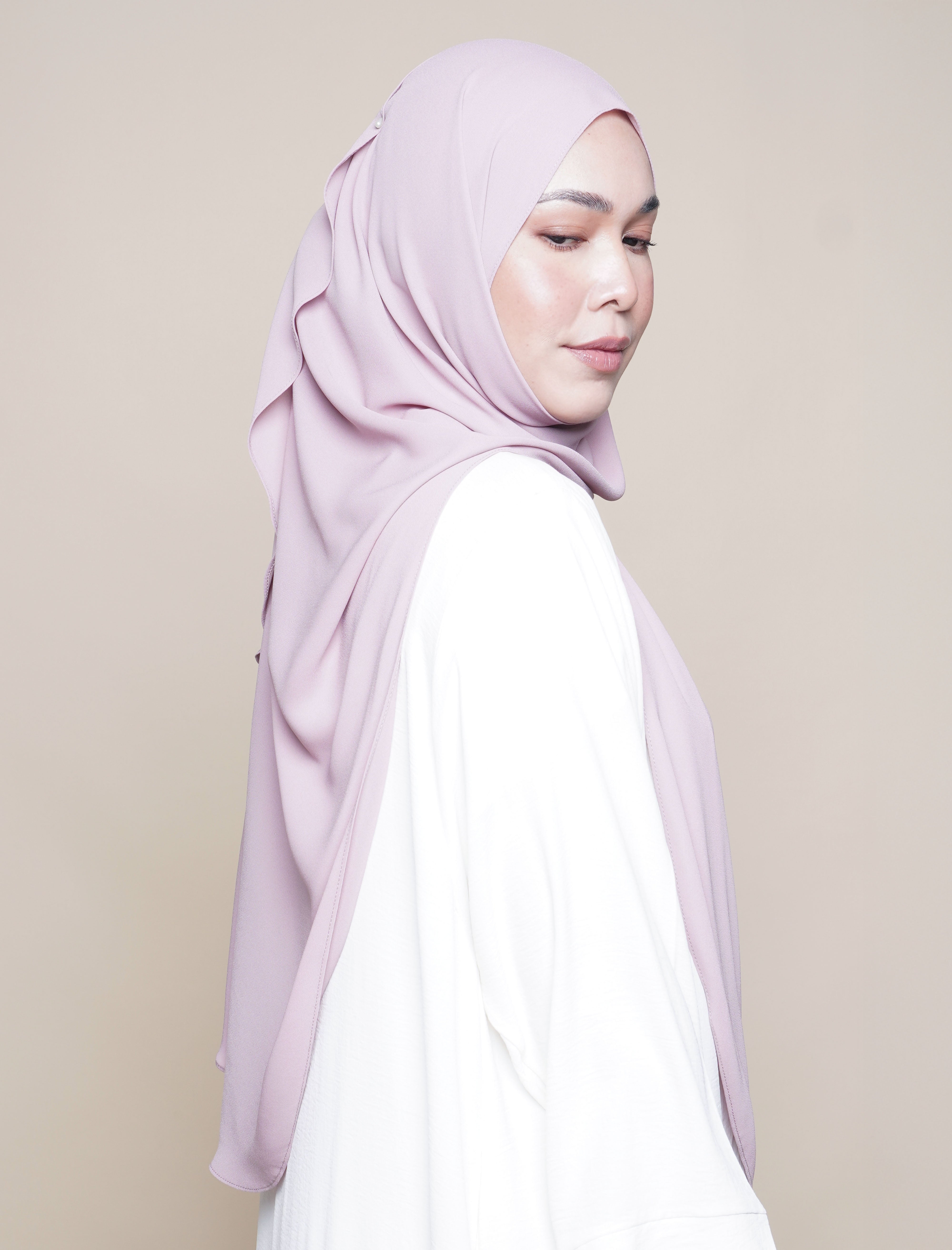 Maryam Soft Chiffon Onesie - Pink Orchid
