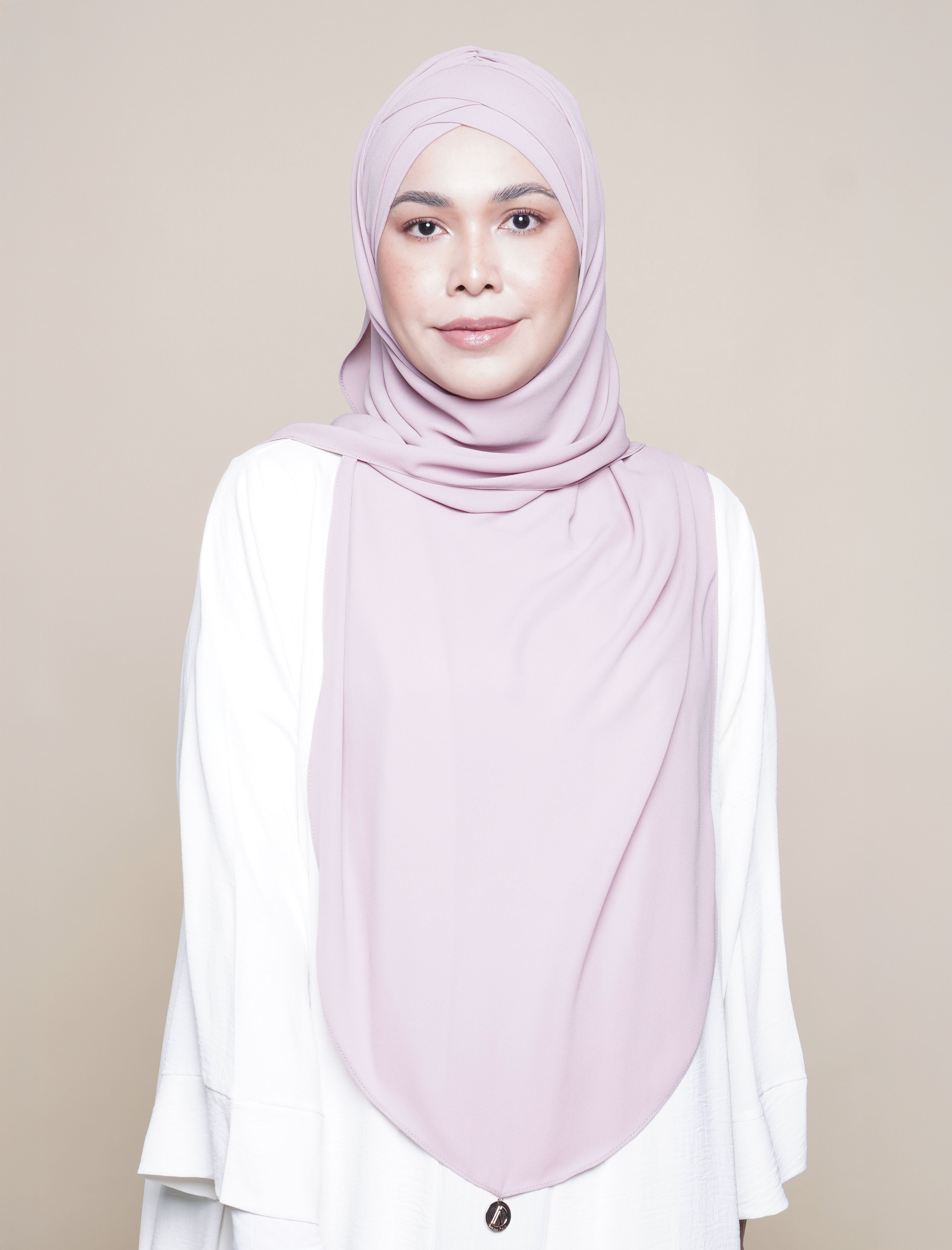Maryam Soft Chiffon Turban - Pink Orchid