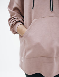 Oversized Hoodie in Rosy Brown