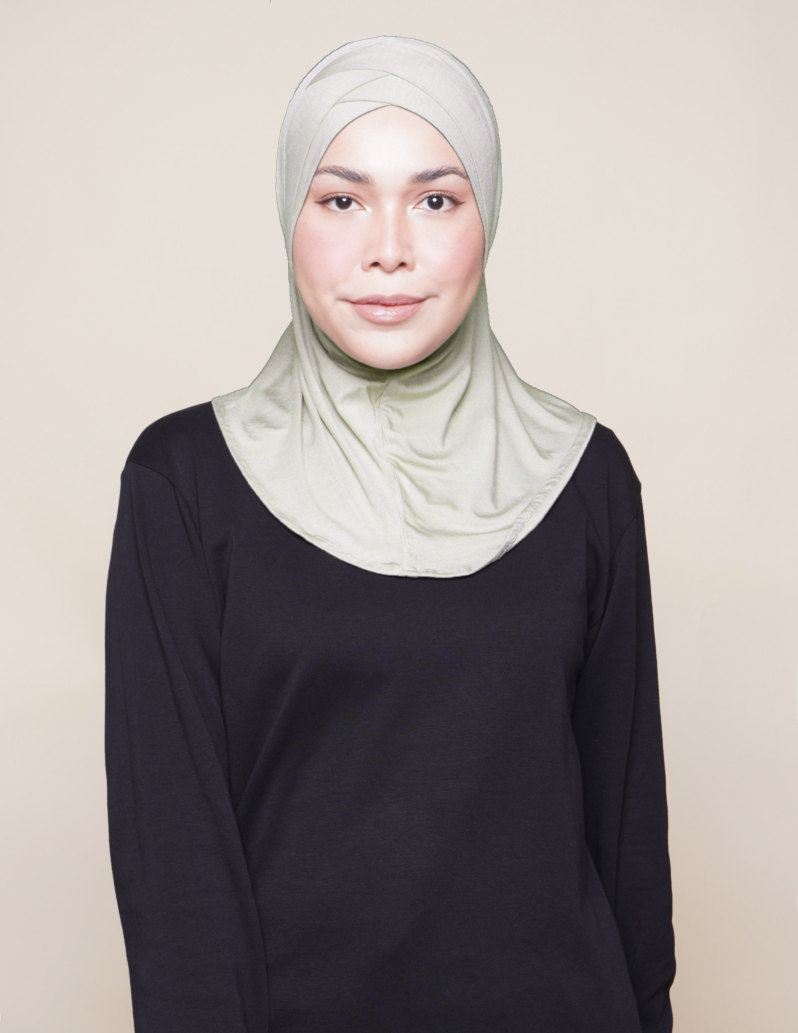 Double V Underscarf - Sage