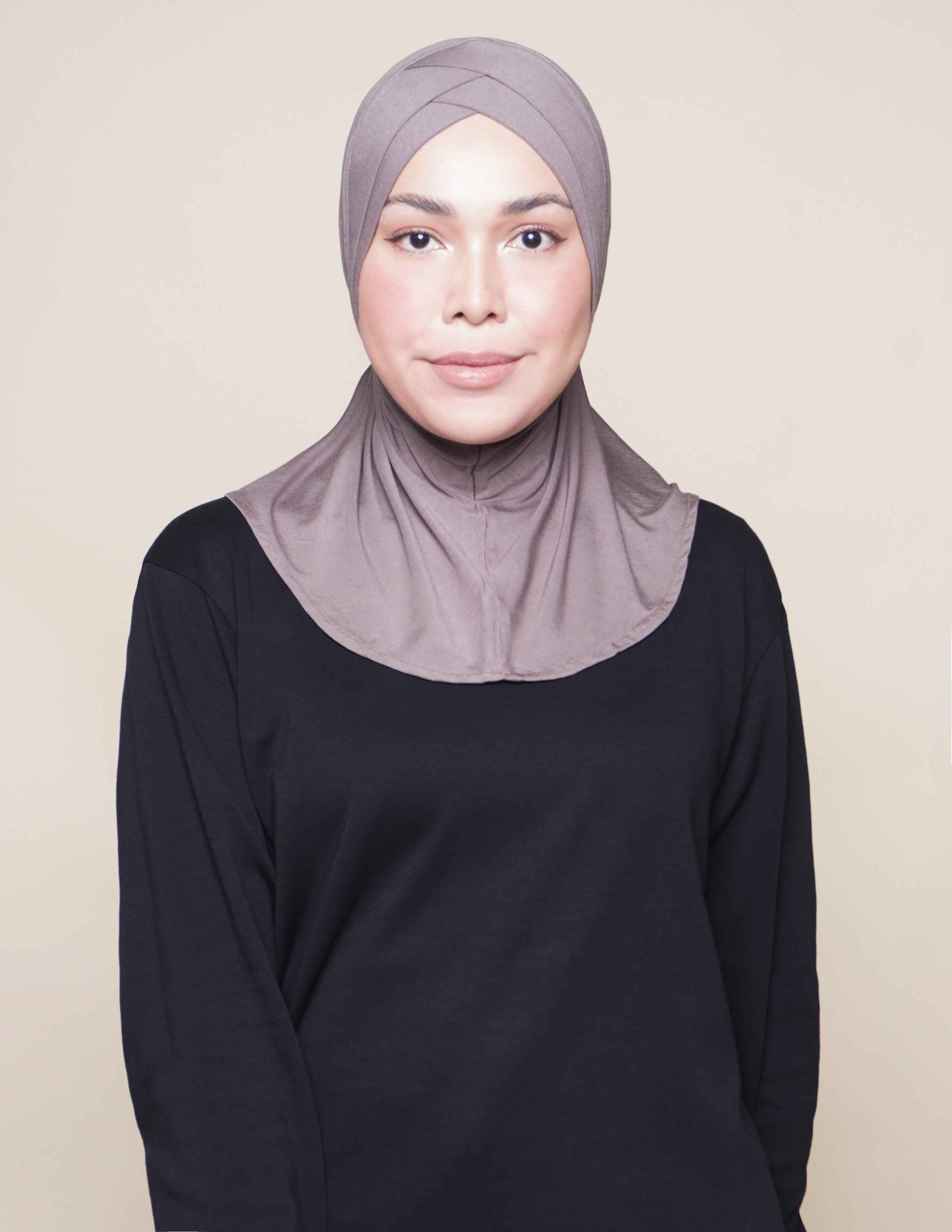 Double V Underscarf - Stone