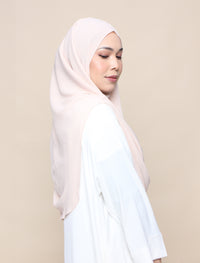 Khadijah Chiffon Crinkle - Soft Peach