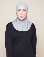 Double V Underscarf - Grey