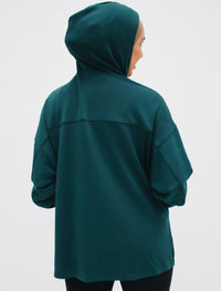 Oversized Hoodie in Teal