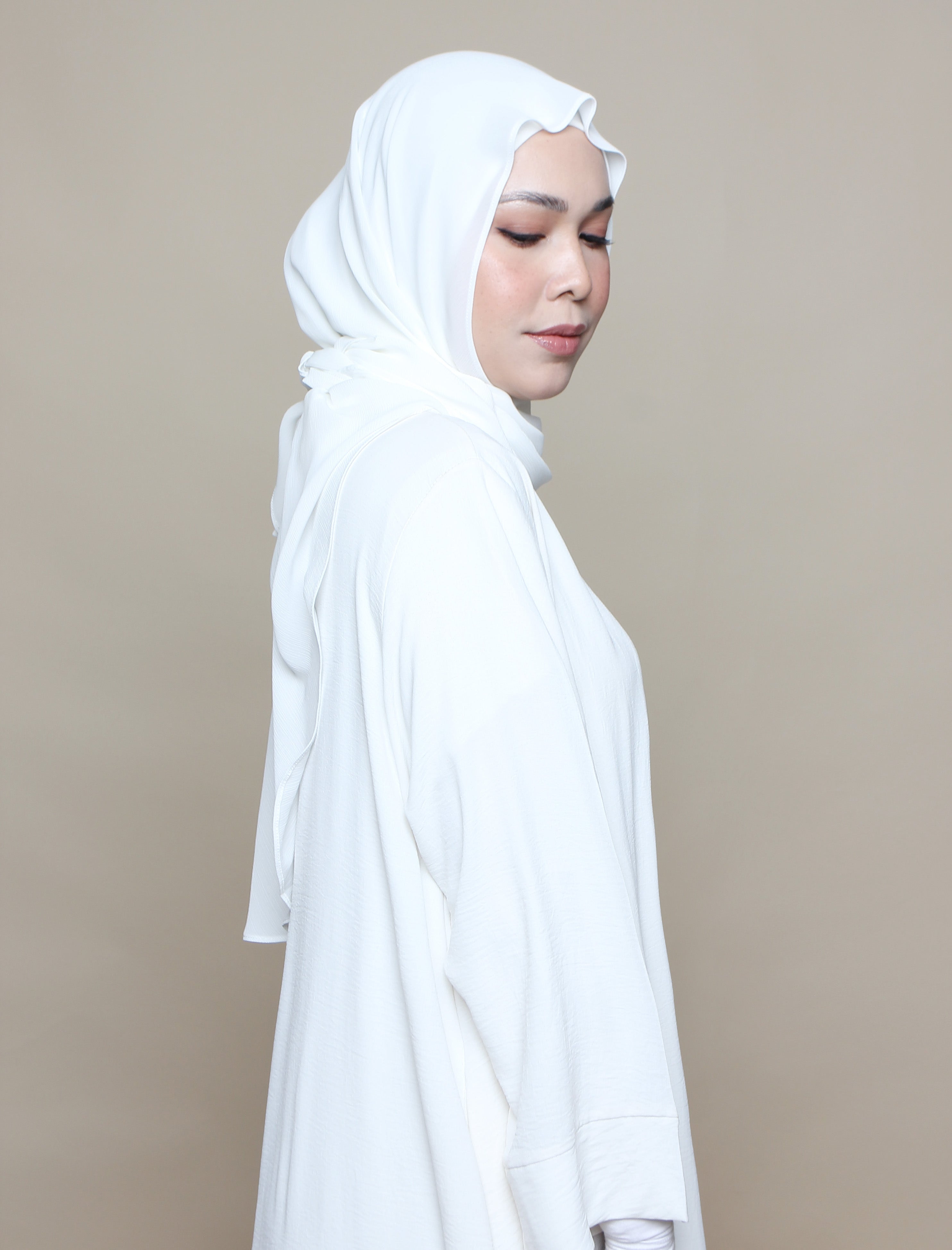 Easy Breezy Tri Chiffon Crinkle - White