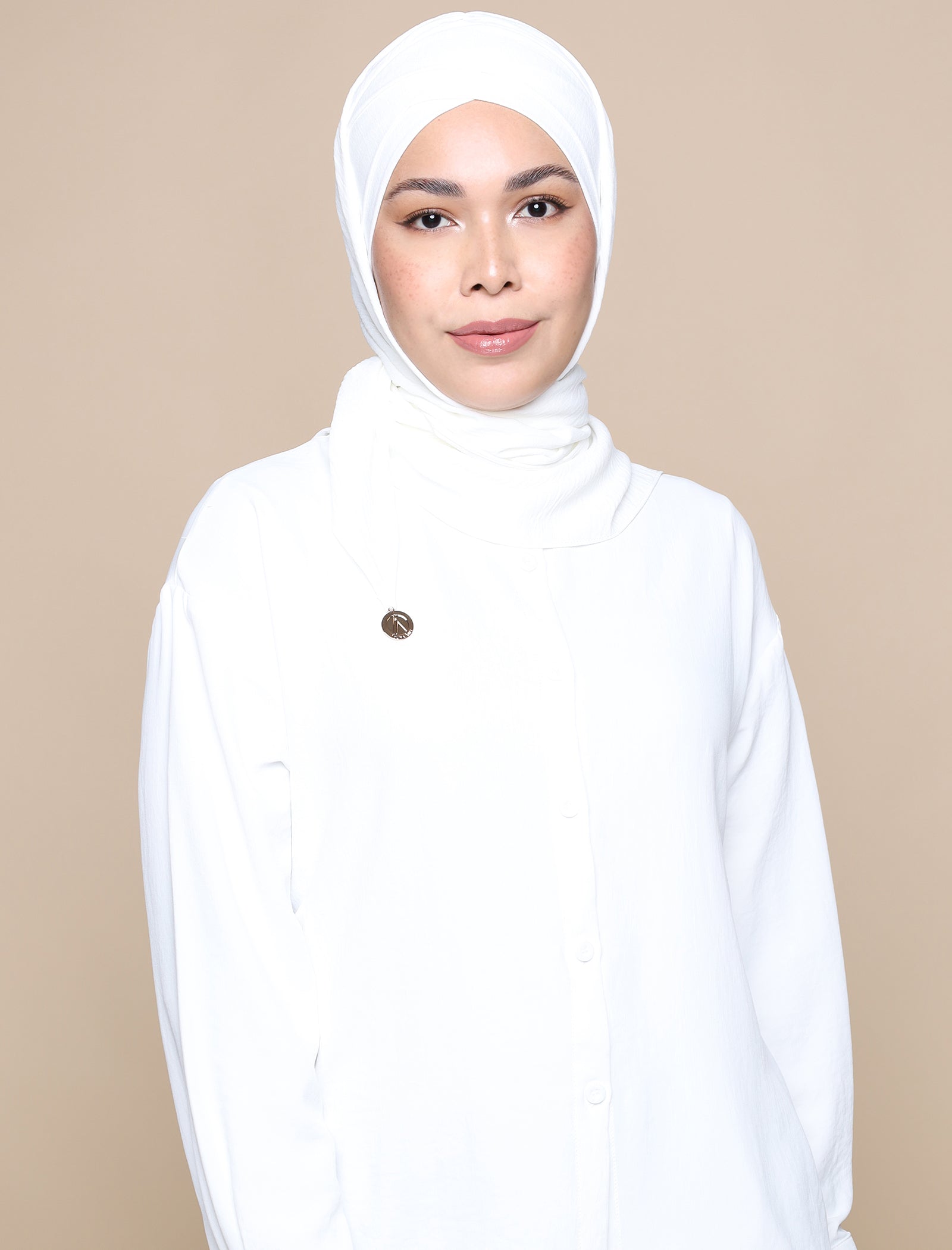 Soft Crepe Tri Lux Turban - Off-White