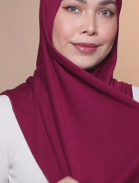 Basic Tri Scarf Onesie - Berry